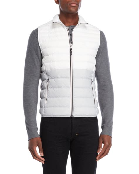 michael michael kors quilted black vest|Michael Kors puffer vest men's.